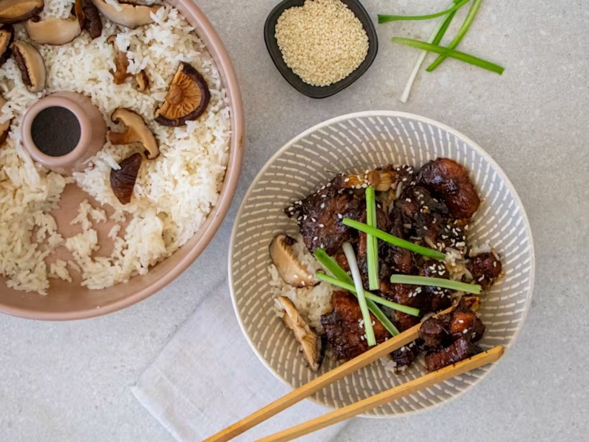 Sticky Pork Belly with Jasmine Rice